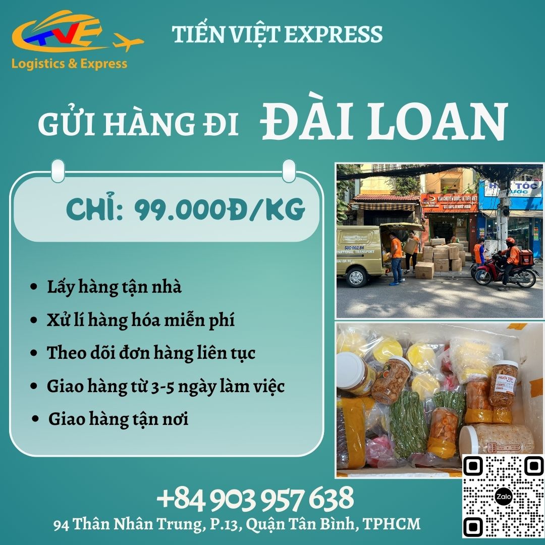 Gửi hàng đi Đài Loan - Tiến Việt Express